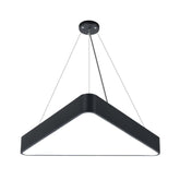 G.W.S LED Wholesale LED Pendant Light 48W / 3CCT (3000K+4000K+6500K) Black LED Triangular Pendant Light 3CCT