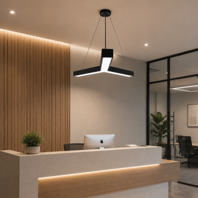 G.W.S LED Wholesale LED Pendant Light 48W / 3CCT (3000K+4000K+6500K) Black LED Y Shape Pendant Light 3CCT