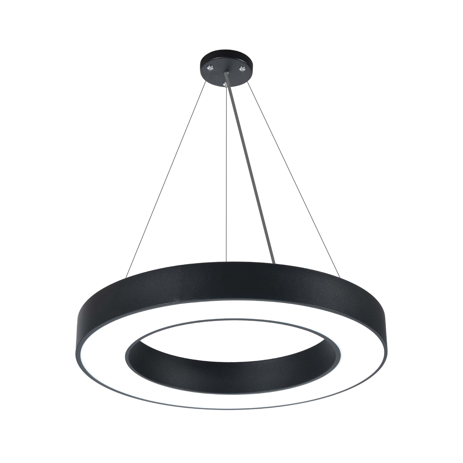 G.W.S LED Wholesale LED Pendant Light Black LED Halo Ring Pendant Light 3CCT