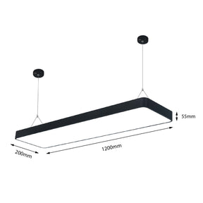 G.W.S LED Wholesale LED Pendant Light Black LED Rectangular Pendant Light 3CCT