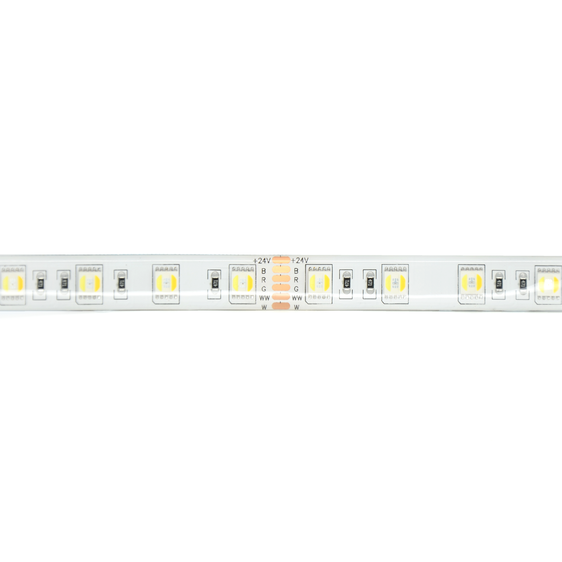 G.W.S LED Wholesale LED Strip Lights 5M / RGB+CCT LED 5050 Strip Light IP44 24V 5M 60 LEDs/M RGB+CCT