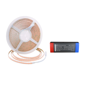 G.W.S LED Wholesale LED Strip Lights Full Kit (With Non-Waterproof Hard Wiring Driver) / IP20 (Non-Waterproof) / Extra Warm White (2700K) LED COB Strip Light, Seamless, 10M Reel, IP20/IP65, 24V, 1cm/Cut