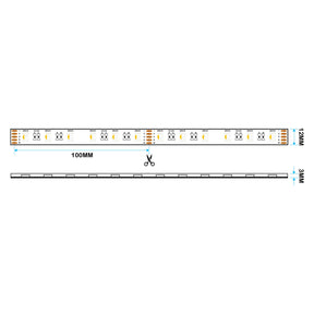G.W.S LED Wholesale LED Strip Lights LED 5050 Strip Light, 5M Reel, IP44, 24V, 60 LEDs/M, RGB+Warm White
