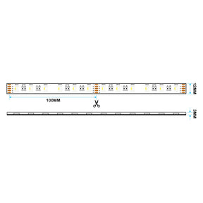G.W.S LED Wholesale LED Strip Lights LED 5050 Strip Light, 5M Reel, IP44, 24V, 60 LEDs/M, RGB+White