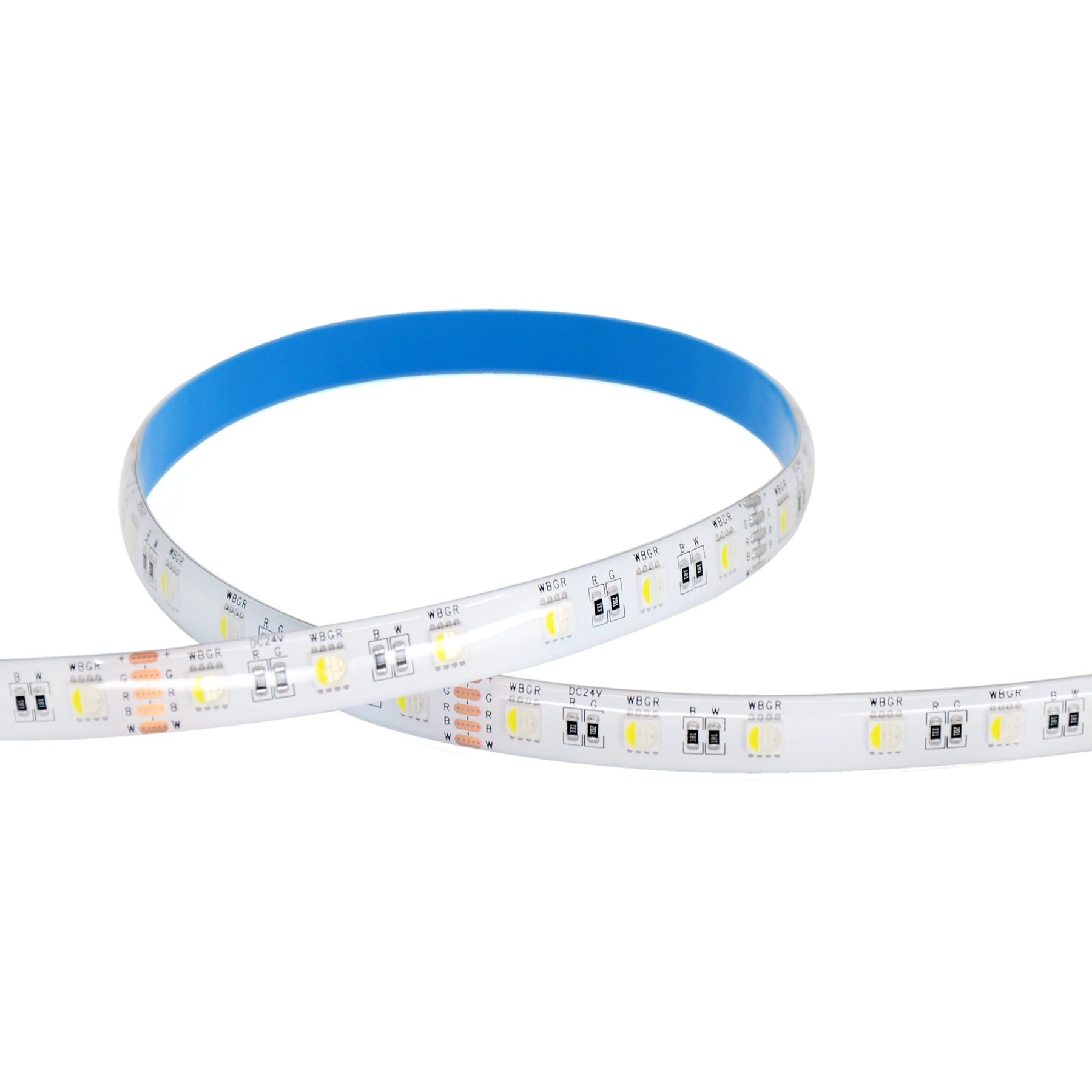 G.W.S LED Wholesale LED Strip Lights LED 5050 Strip Light, 5M Reel, IP44, 24V, 60 LEDs/M, RGB+White