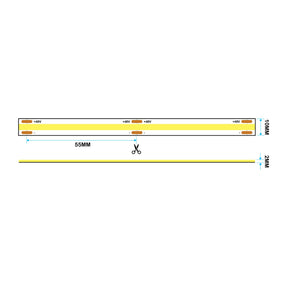 G.W.S LED Wholesale LED Strip Lights LED COB Strip Light, Seamless, 50M Reel, IP20, 48V, 10mm Wide