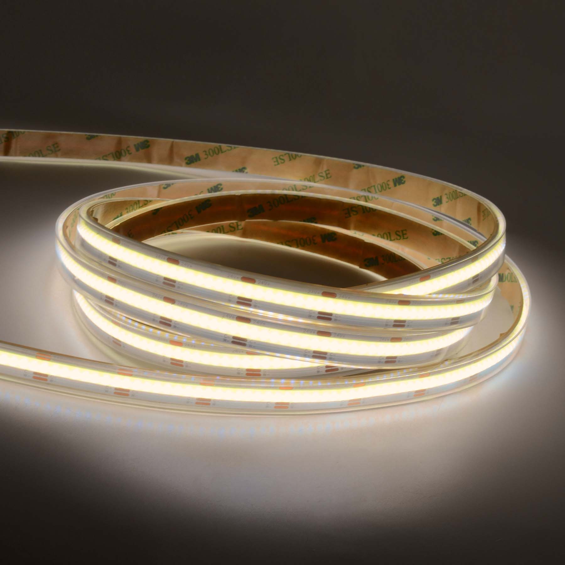 G.W.S LED Wholesale LED Strip Lights LED COB Strip Light, Seamless, 5M Reel, IP20/IP65, 24V, 10mm/12mm Wide, CCT