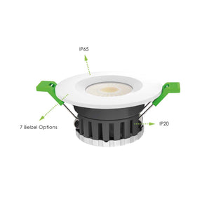 G.W.S LED Wholesale Ltd. Ceiling Light Fixtures Fire Rated LED Downlight Dimmable Dual Wattage 5W/8W 4CCT