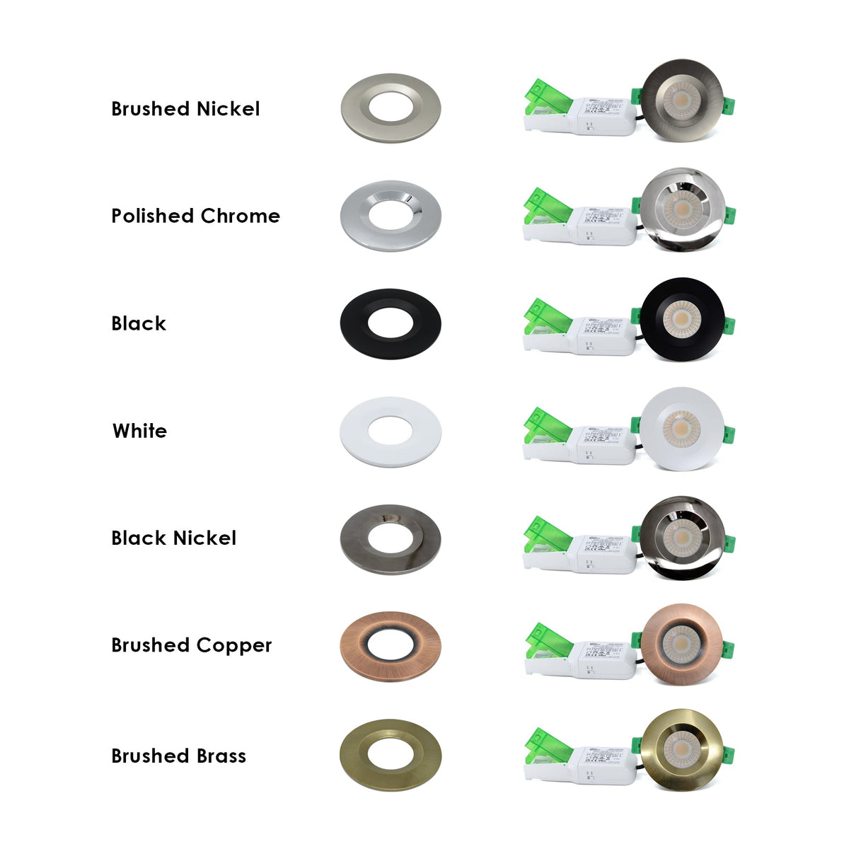 G.W.S LED Wholesale Ltd. Ceiling Light Fixtures Fire Rated LED Downlight Dimmable Dual Wattage 5W/8W 4CCT