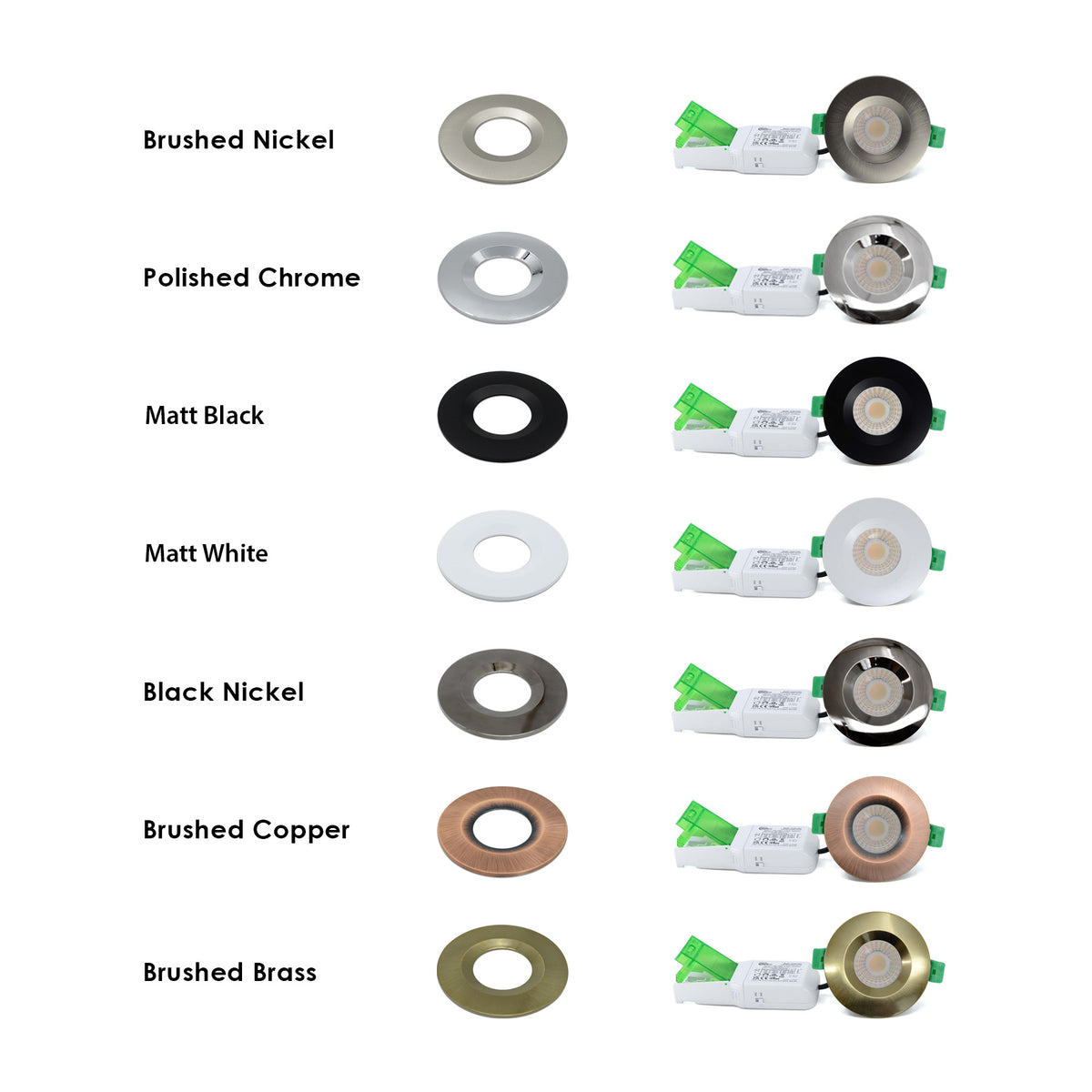 G.W.S LED Wholesale Ltd. Ceiling Light Fixtures Fire Rated LED Downlight Dimmable Dual Wattage 5W/8W 4CCT