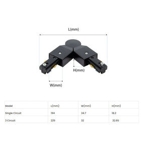 G.W.S LED Wholesale Ltd. Hard Flex Connector For LED Track Light