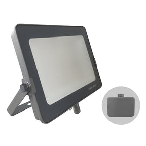 G.W.S LED Wholesale Ltd. Infinity LED Floodlight 100W / Tricolour (3000K+4000K+6000K) / Dusk Till Dawn Sensor Infinity Grey Casing Tri-Colour LED Flood Light With Dusk Till Dawn Sensor