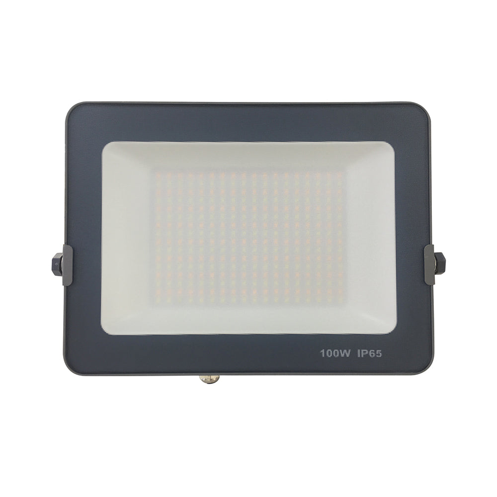 G.W.S LED Wholesale Ltd. Infinity LED Floodlight 100W / Tricolour (3000K+4000K+6000K) Infinity Grey Casing Tri-Colour (3000K/4000K/6000K) LED Flood Light