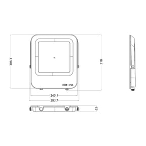 G.W.S LED Wholesale Ltd. Slim LED Floodlights Ultra Slim Black Casing LED Flood Light