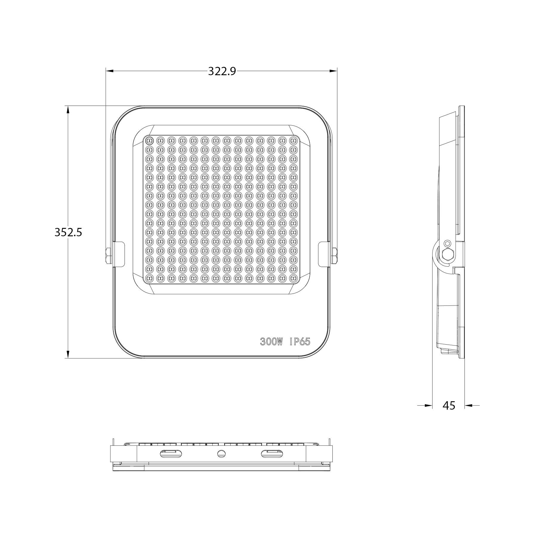 G.W.S LED Wholesale Ltd. Slim LED Floodlights Ultra Slim Black Casing LED Flood Light