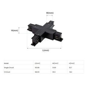 G.W.S LED Wholesale Ltd. X Shape Connector For LED Track Light