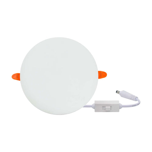 Adjustable Cut-Out Rimless Recessed Round LED Panel Light