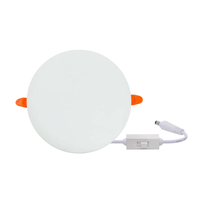 Adjustable Cut-Out Rimless Recessed Round LED Panel Light