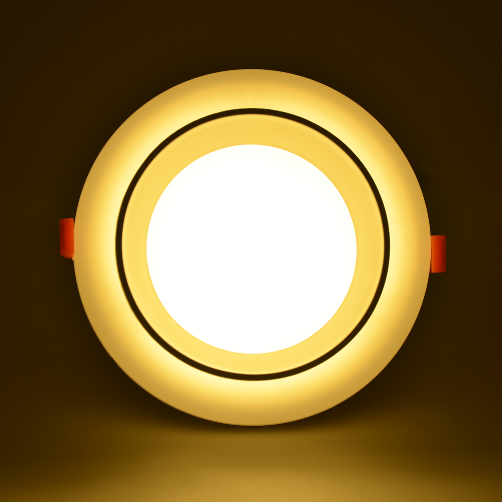 Backlit Recessed Round LED Panel Light