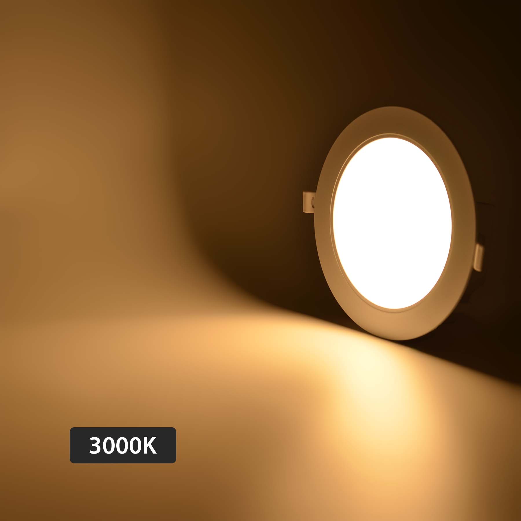 G.W.S LED Wholesale Recessed LED Panel Lights LED Slim Panel Light Round Surface Mounted 3CCT IP54