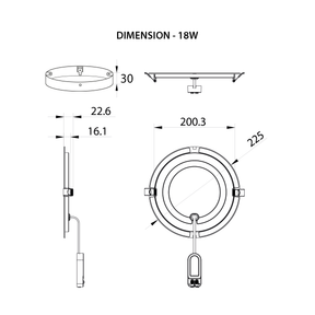G.W.S LED Wholesale Recessed LED Panel Lights LED Slim Panel Light Round Surface Mounted 3CCT IP54