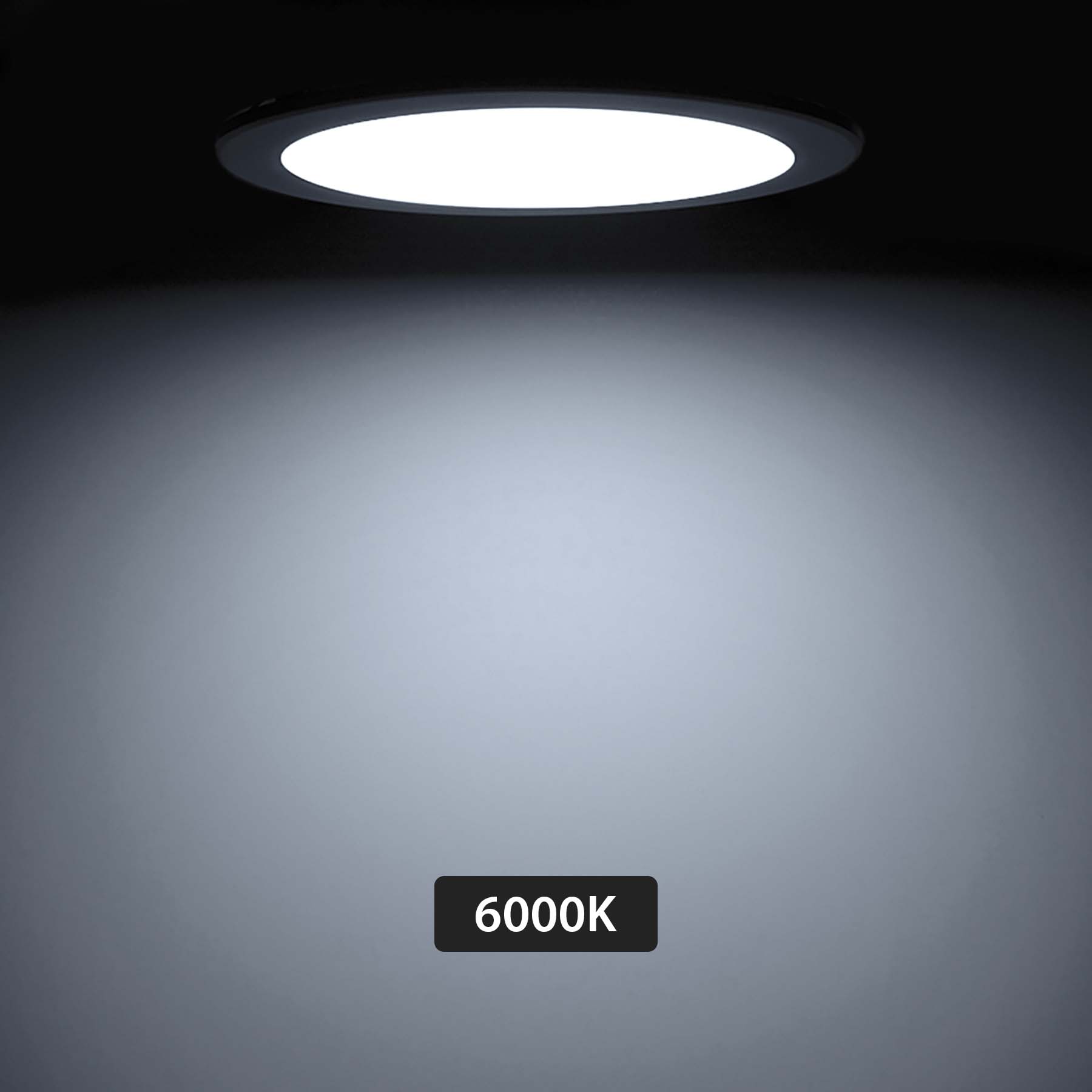 G.W.S LED Wholesale Recessed LED Panel Lights Recessed Round LED Slim Panel Light