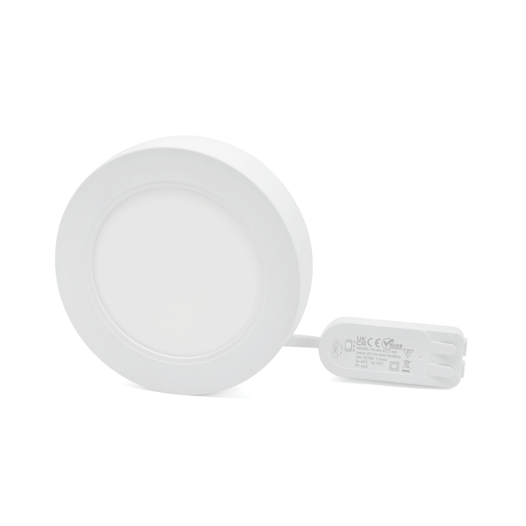 Round Recessed Surface Mounted LED Slim Panel Light 3CCT IP54