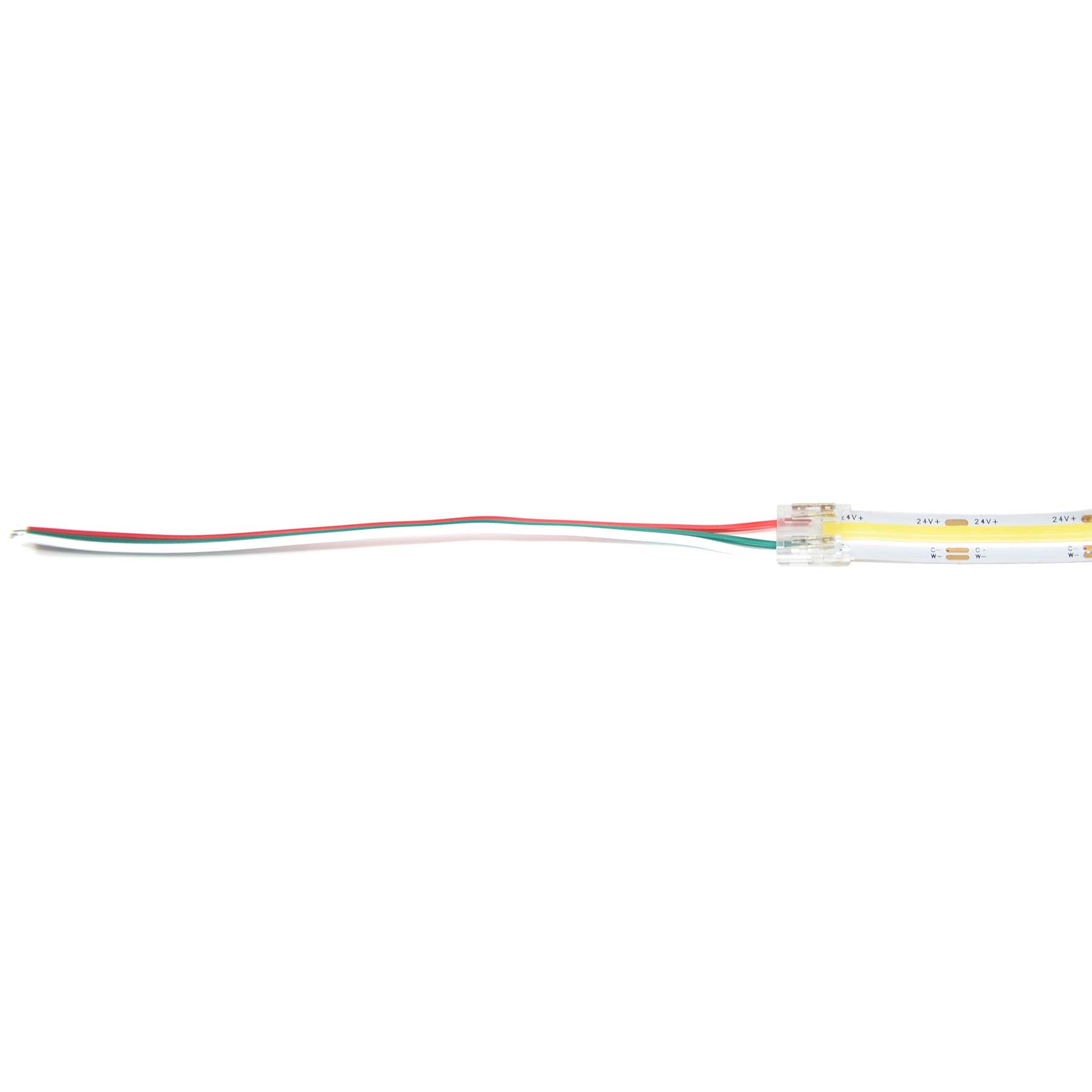 G.W.S LED Wholesale Strip Connectors 10mm / 3 Pin Pixel / 5 3 Pin 1 End Wire Connector For Pixel LED COB Strip Lights