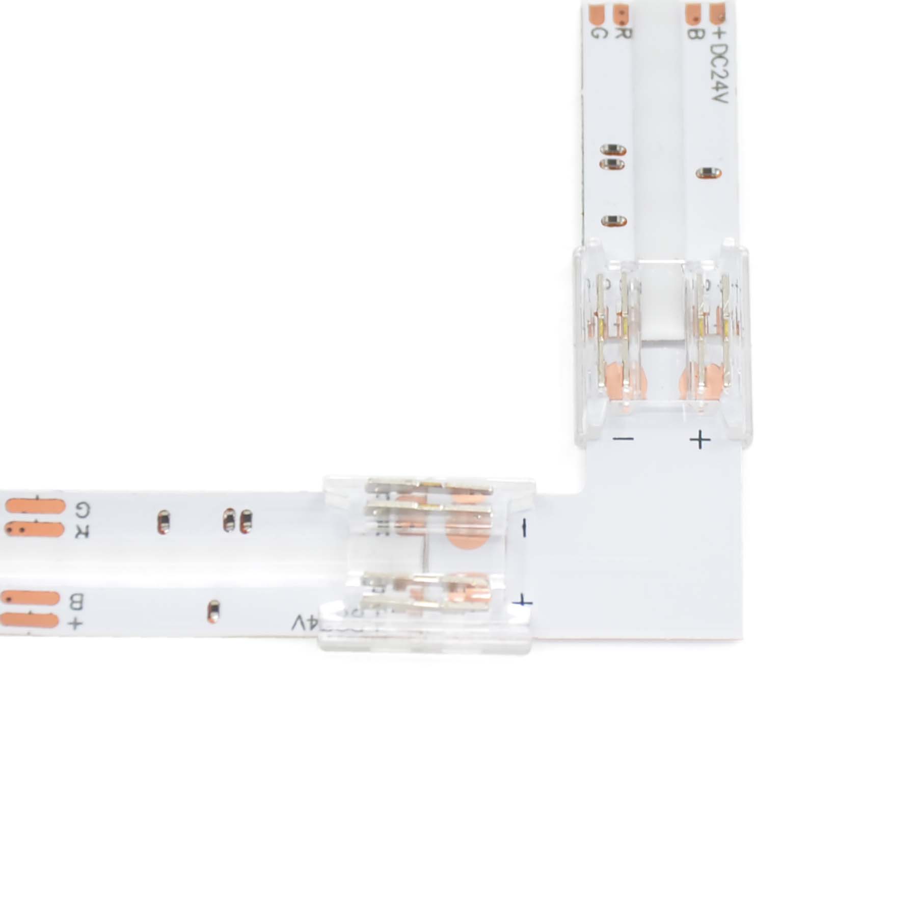 G.W.S LED Wholesale Strip Connectors 10mm / 4 Pin RGB / 5 4 Pin L Shape Connector For RGB LED COB Strip Lights