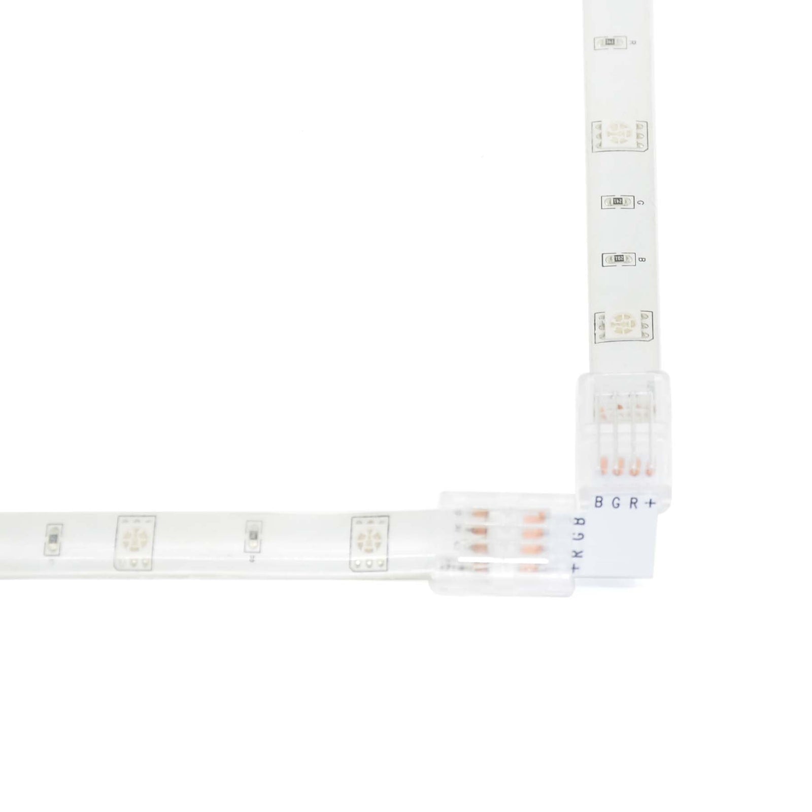 4 Pin Rgb Led Module 4 Pin Solderless L Shape Connector For RGB LED Strip Lights