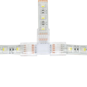 G.W.S LED Wholesale Strip Connectors 12mm / 5 Pin RGBW/RGBWW / 5 5 Pin T Shape Connector For RGBW/RGBWW LED Strip Lights