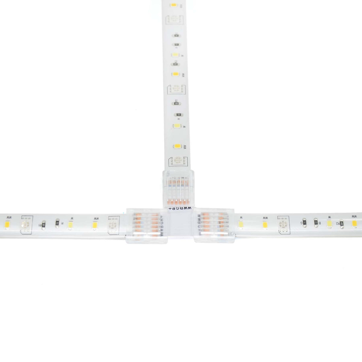 6pin Rgbwc Connector 6 Pin Solderless T Shape Connector For RGB+CCT LED Strip Lights