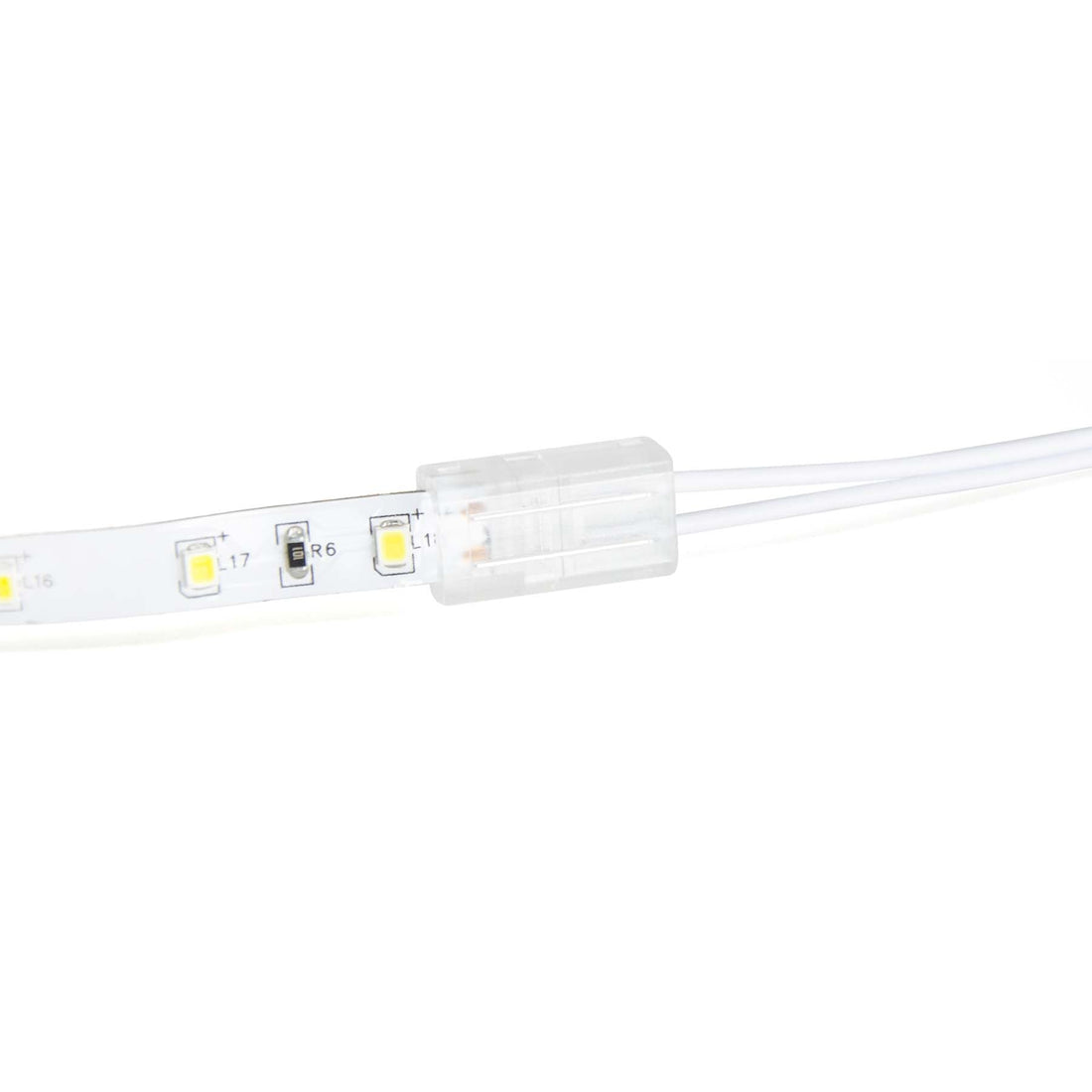 2 Pin Solderless Strip to Wire Straight Connector For Single Colour LE
