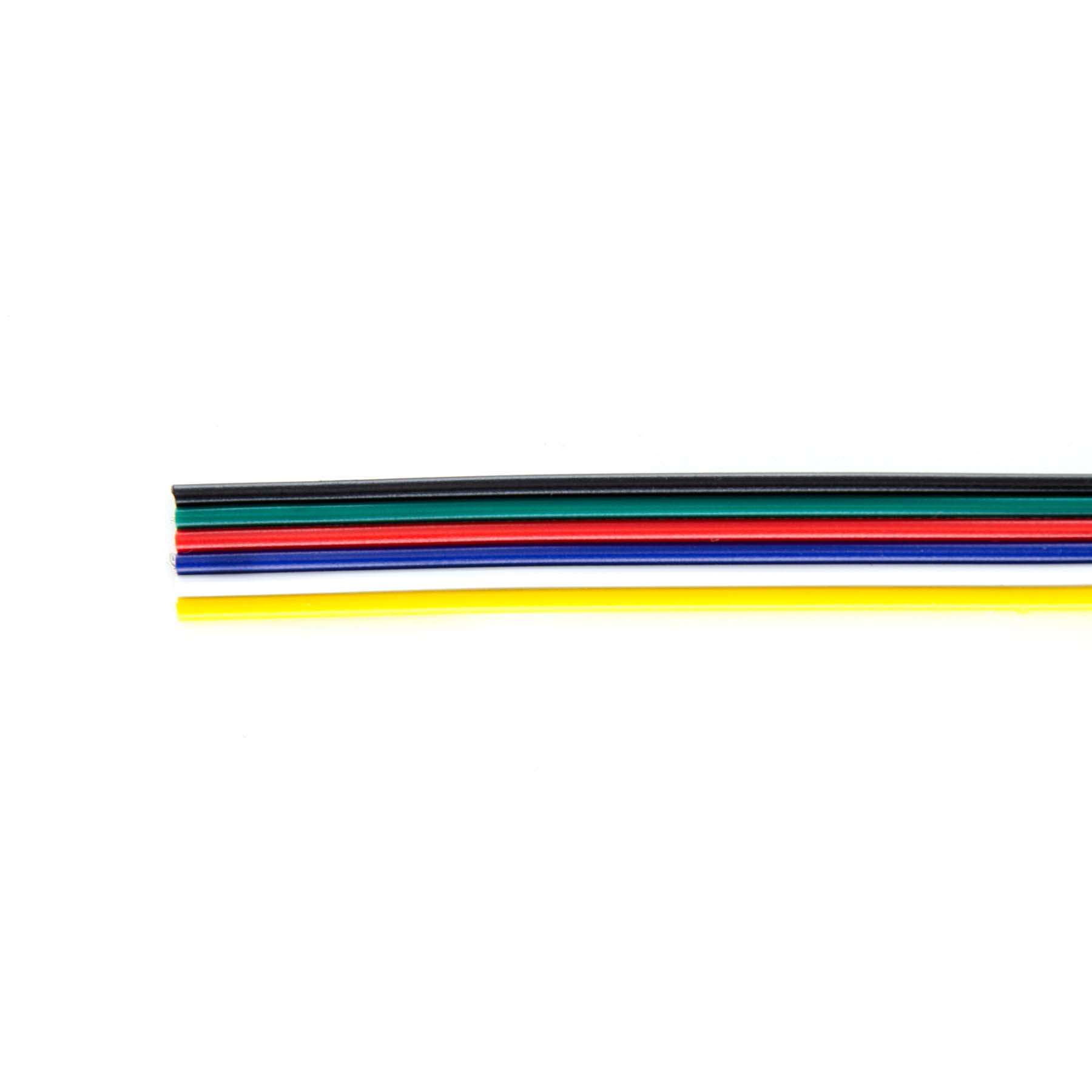 G.W.S LED Wholesale Strip Connectors 22 AWG 12/24V 6 Core Extension Wire Cable