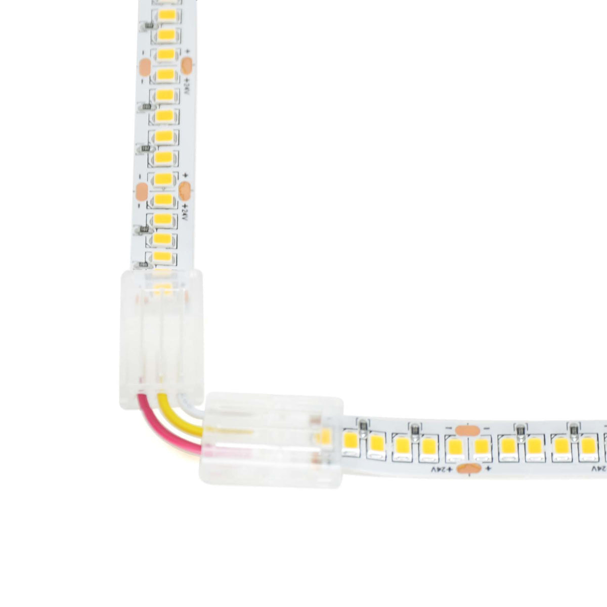 G.W.S LED Wholesale Strip Connectors 3 Pin L Shape Quick Fit Flex Connector For Pixel LED Strip Lights