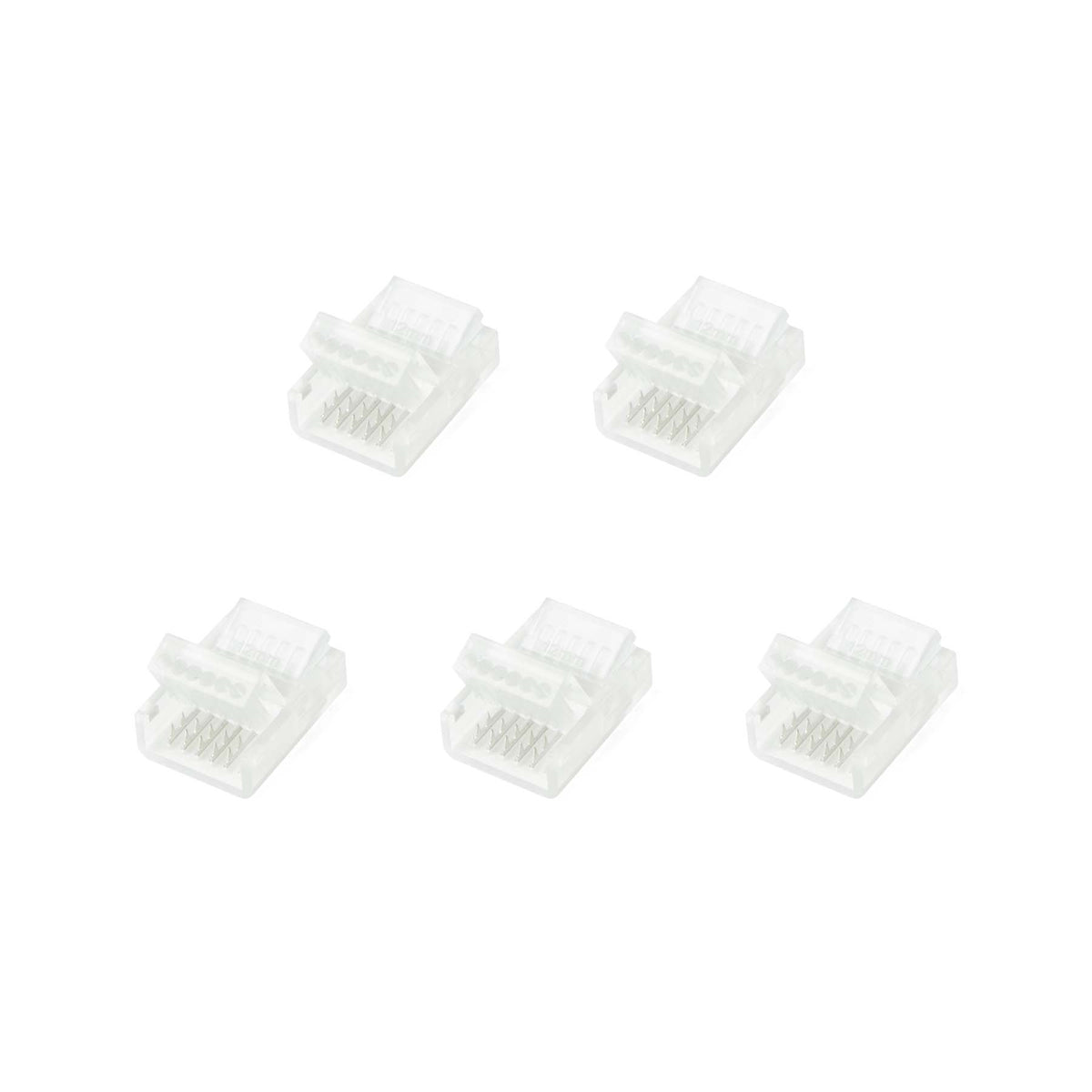 G.W.S LED Wholesale Strip Connectors 6 Pin RGBCCT / 12mm / 5 6 Pin Strip to Wire Connector For RGBCCT LED Strip Lights