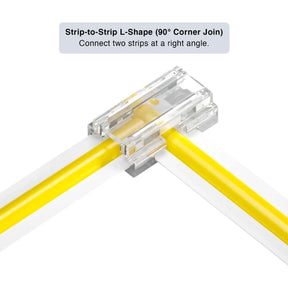 G.W.S LED Wholesale Strip Connectors 8-In-1 Beetle Clip Solderless Connector for COB/SMD Single Colour DC LED Strip Lights