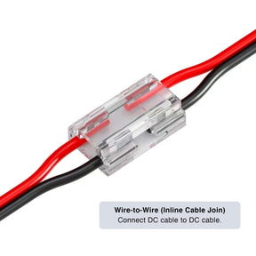 G.W.S LED Wholesale Strip Connectors 8-In-1 Beetle Clip Solderless Connector for COB/SMD Single Colour DC LED Strip Lights