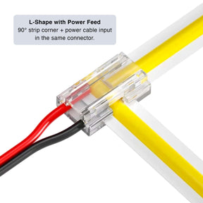 G.W.S LED Wholesale Strip Connectors 8-In-1 Beetle Clip Solderless Connector for COB/SMD Single Colour DC LED Strip Lights