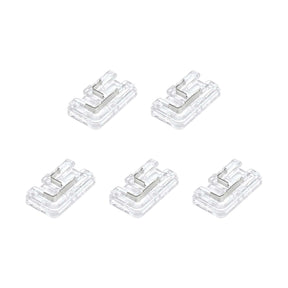 G.W.S LED Wholesale Strip Connectors COB/SMD / 8mm / 2 Pin Single Colour Ultra Slim Mini L Shape Seamless Clamp Connector for COB/SMD Single Colour DC LED Strip Lights