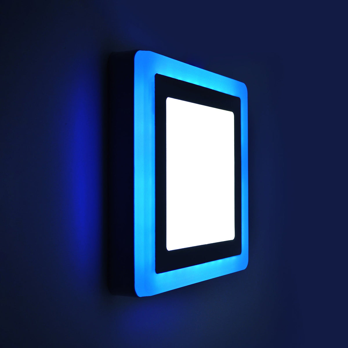 Surface Mounted Square Blue Edge Lit LED Panel Light
