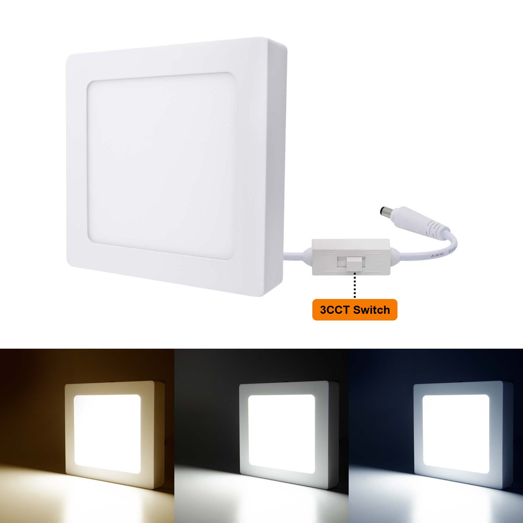 G.W.S LED Wholesale Surface Mounted LED Panel Lights Surface Mounted Square LED Panel Light
