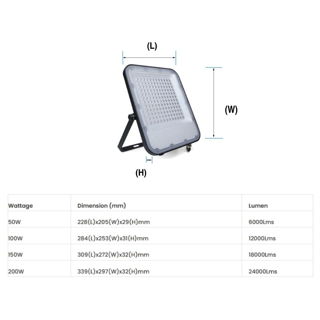 Ultra Slim Slim LED Floodlights Ultra Slim Black Casing LED Flood Light
