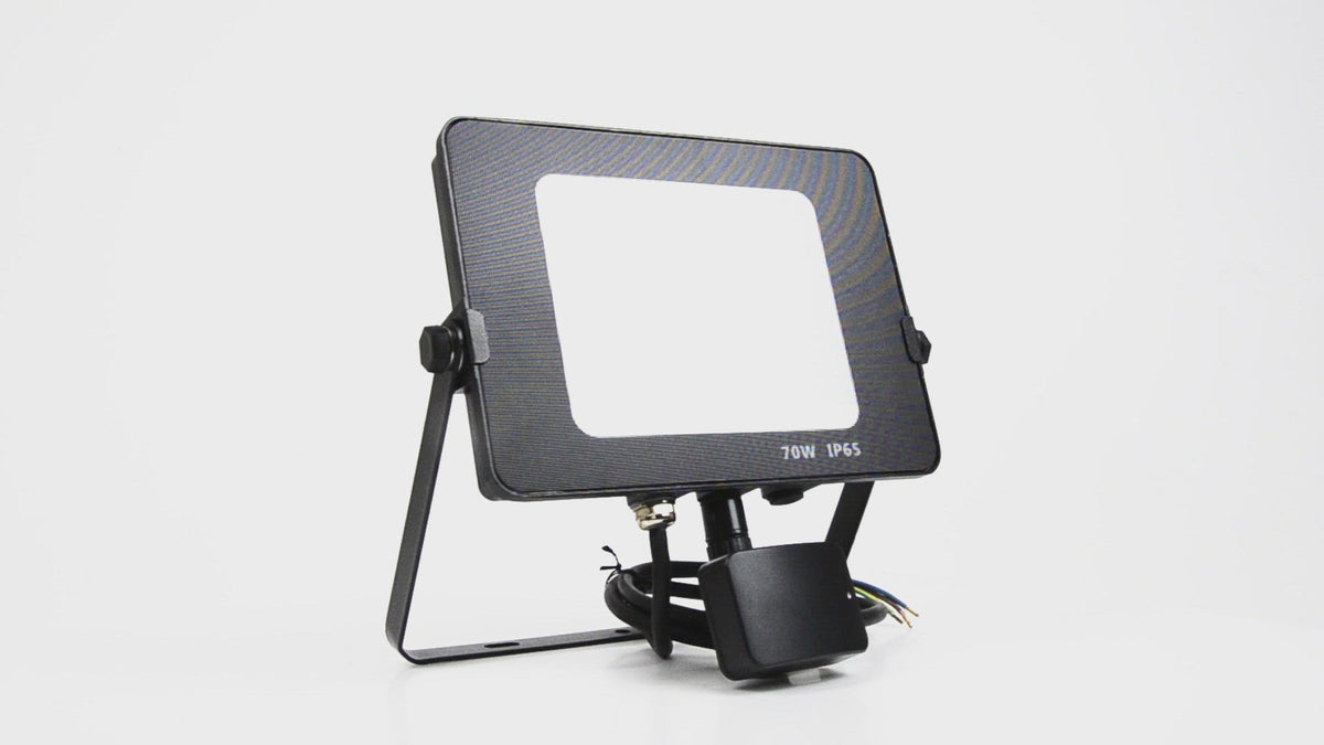 Infinity Black Casing LED Flood Light With Dusk Till Dawn Sensor