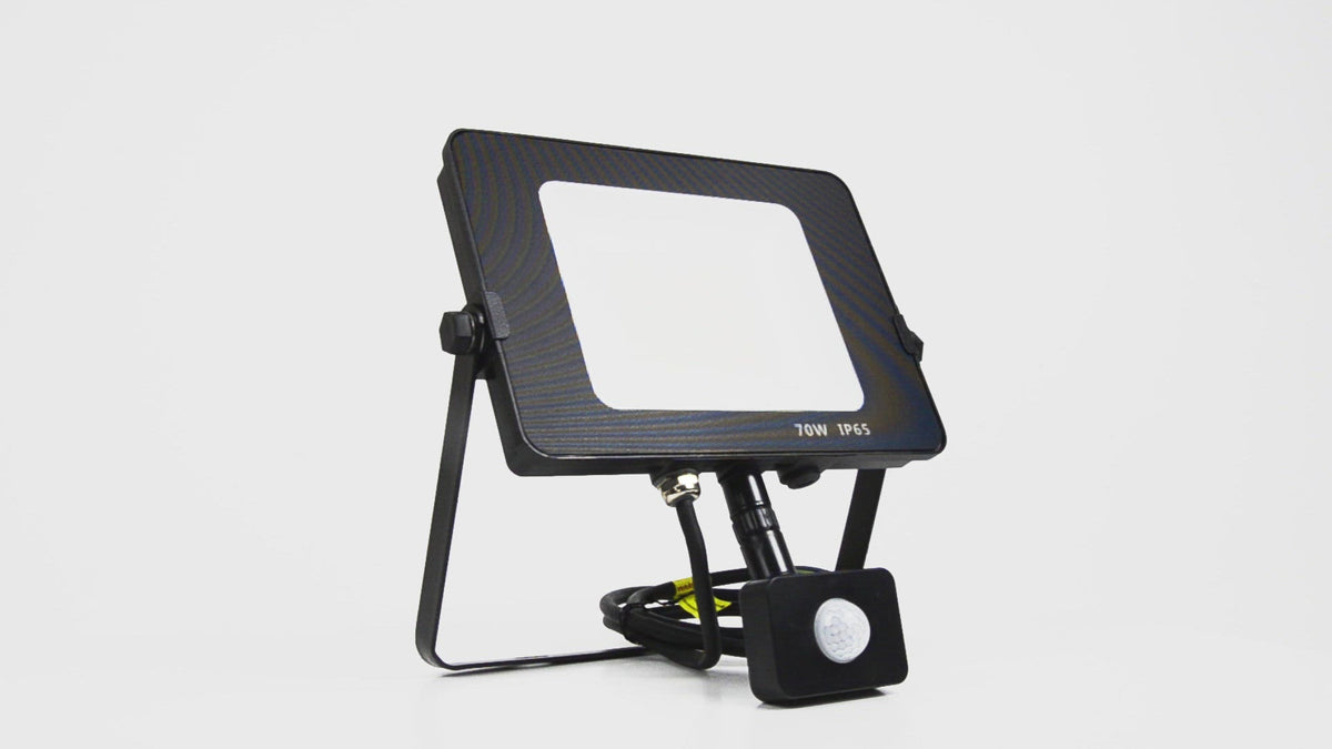 Infinity Black Casing LED Flood Light With PIR Motion Sensor