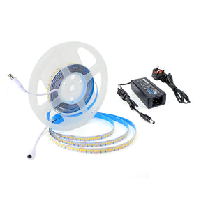 G.W.S. LED LED Strip Lights IP20 (Non-Waterproof) / Warm White (3000K) / Full Kit (With Power Supply) 24V IP20 2835 5 Meters 240 LEDs/M LED Strip Light