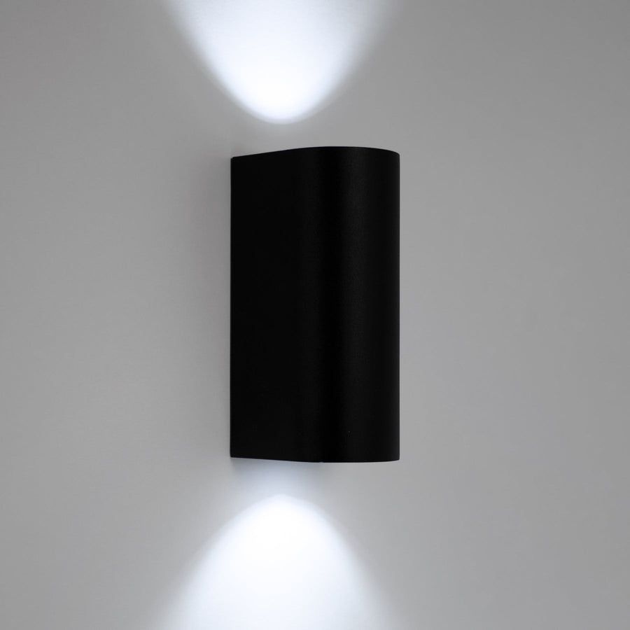 10W Black LED Up and Down Wall Light (WL-B2-UD)