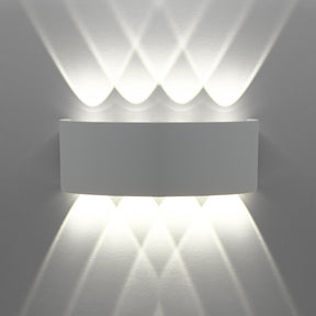 G.W.S. LED LED Wall Lights 8W / Cool White (6000K) 8W White Up and Down LED Wall Light (WL-T8)