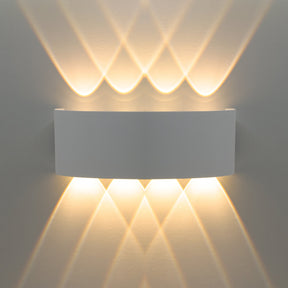 G.W.S. LED LED Wall Lights 8W / Warm White (3000K) 8W White Up and Down LED Wall Light (WL-T8)