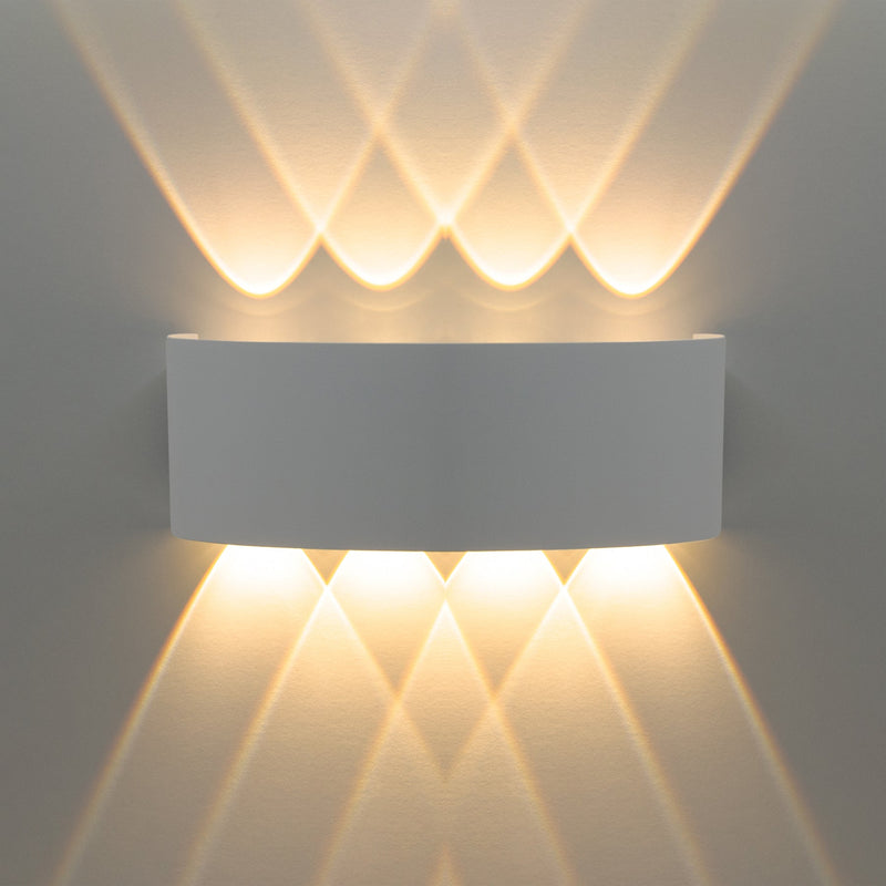 White 8W LED Up and Down Wall Light (WL-T8)